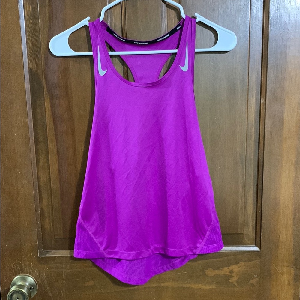 Nike Purple Asymmetrical Sleeveless Tank Top